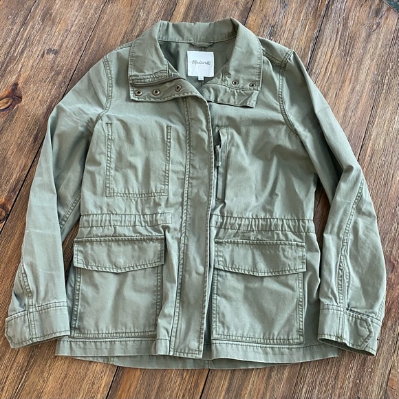 Madewell Passage Jacket in Desert Olive - Picture 3 of 16